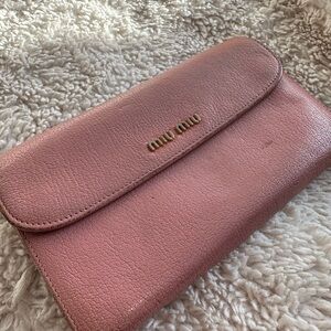 Miu Miu Pink Leather wallet